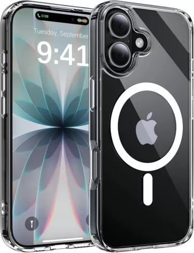 Átlátszó iPhone 17 MagSafe védőtok