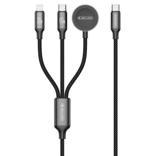 3 az 1-ben töltőkábel (Lightning 30W, USB-C 60W és Apple Watch 3W)