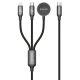 3 az 1-ben töltőkábel (Lightning 30W, USB-C 60W és Apple Watch 3W)
