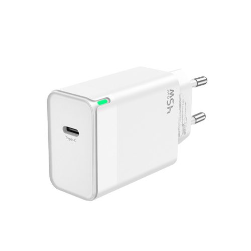 45W USB-C hálózati töltő adapter, PD gyorstöltő
