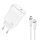 45W USB-C hálózati adapter, PD gyorstöltő + 1m USB-C - Lightning kábel
