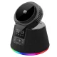Qi2.2 25W SoundDock 5 az 1-ben mágneses vezeték nélküli töltőállomás Bluetooth hangszóróval - fekete