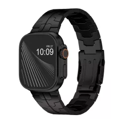 Nexus Apple Watch fekete titán fémszíj - 44/45/46/49 mm