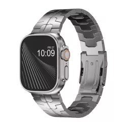 Nexus Apple Watch natúr titán fémszíj - 44/45/46/49 mm
