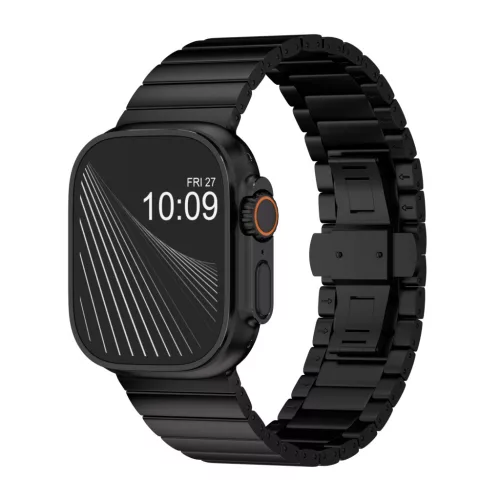 PureLink Apple Watch fekete titán fémszíj - 49 mm