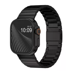  MagLink Apple Watch fekete titán fémszíj mágneses csattal - 49 mm