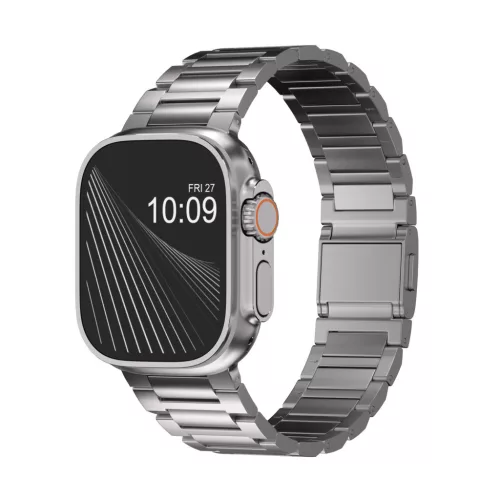 MagCore Apple Watch natúr titán fémszíj mágneses csattal - 49 mm