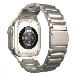   Glide Apple Watch natúr titán fémszíj 42/44/45/49 mm (Series 1-9, SE, Ultra) és 46 mm (Series 10/11)