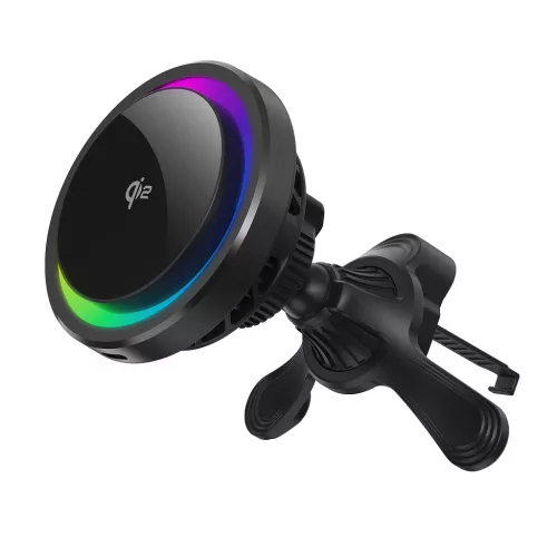 MagCold 11 15W MagSafe Qi2 iPhone mágneses autós gyorstöltő RGB világítással, beépített hűtőventillátorral