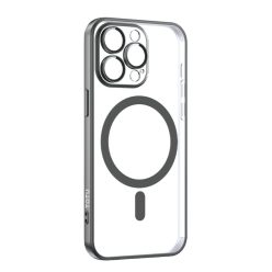   Soft-Jane Series fekete iPhone 15 Pro Max MagSafe védőtok kameravédő lencsével