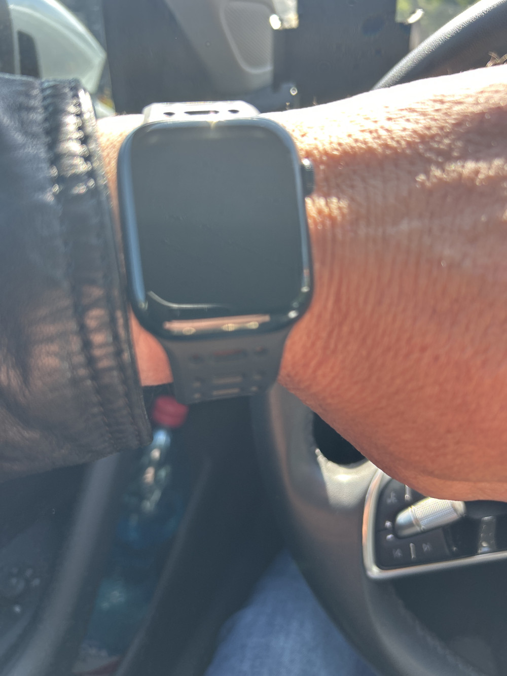 Apple Watch fekete/szürke mágneses szilikon szíj
