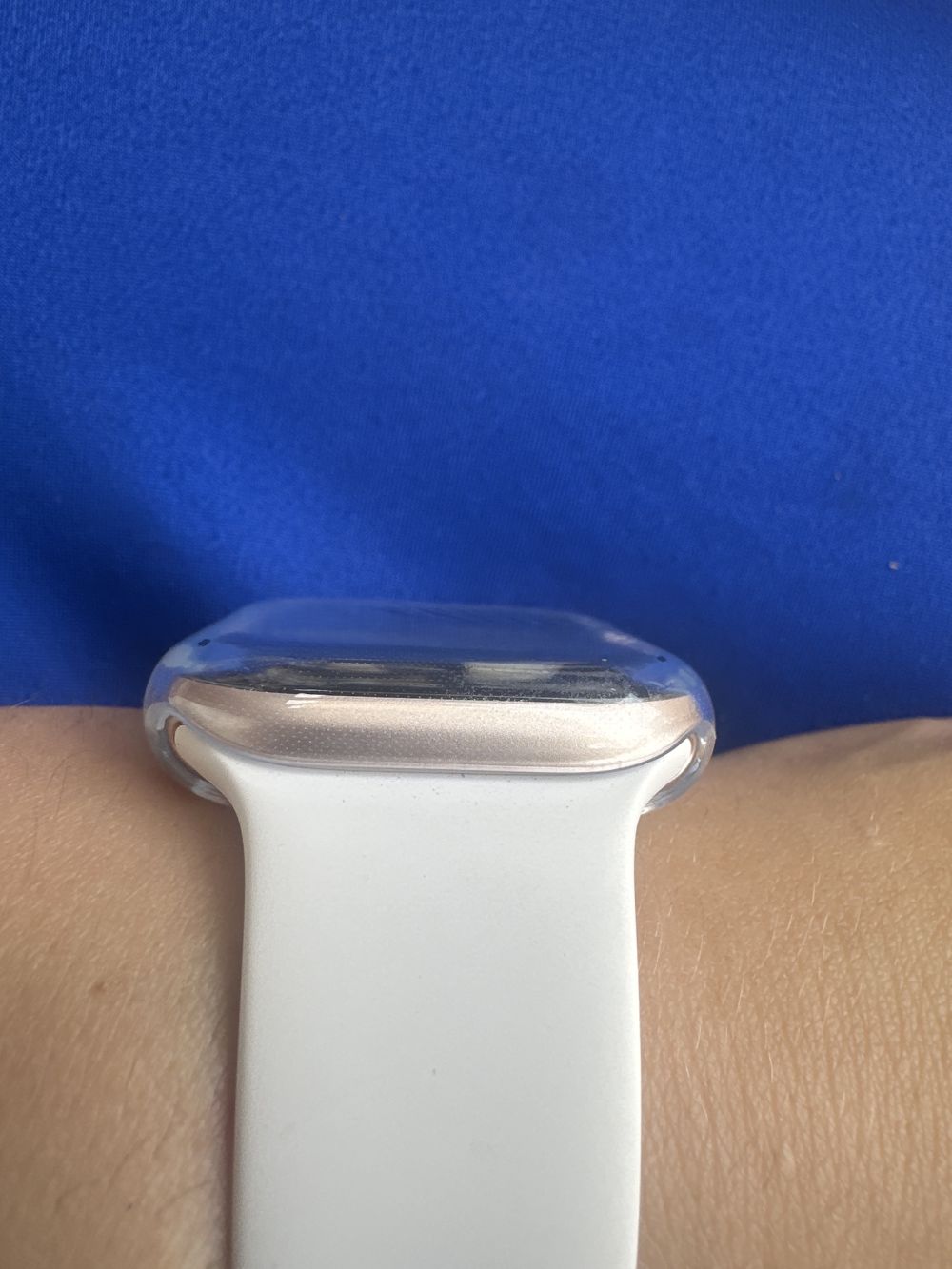 Apple Watch kijelzővédős átlátszó szilikontok
