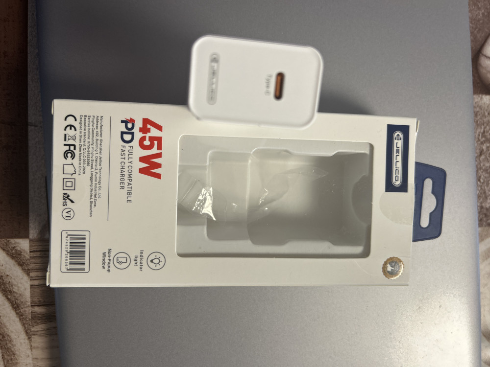 45W USB-C hálózati töltő adapter, PD gyorstöltő
