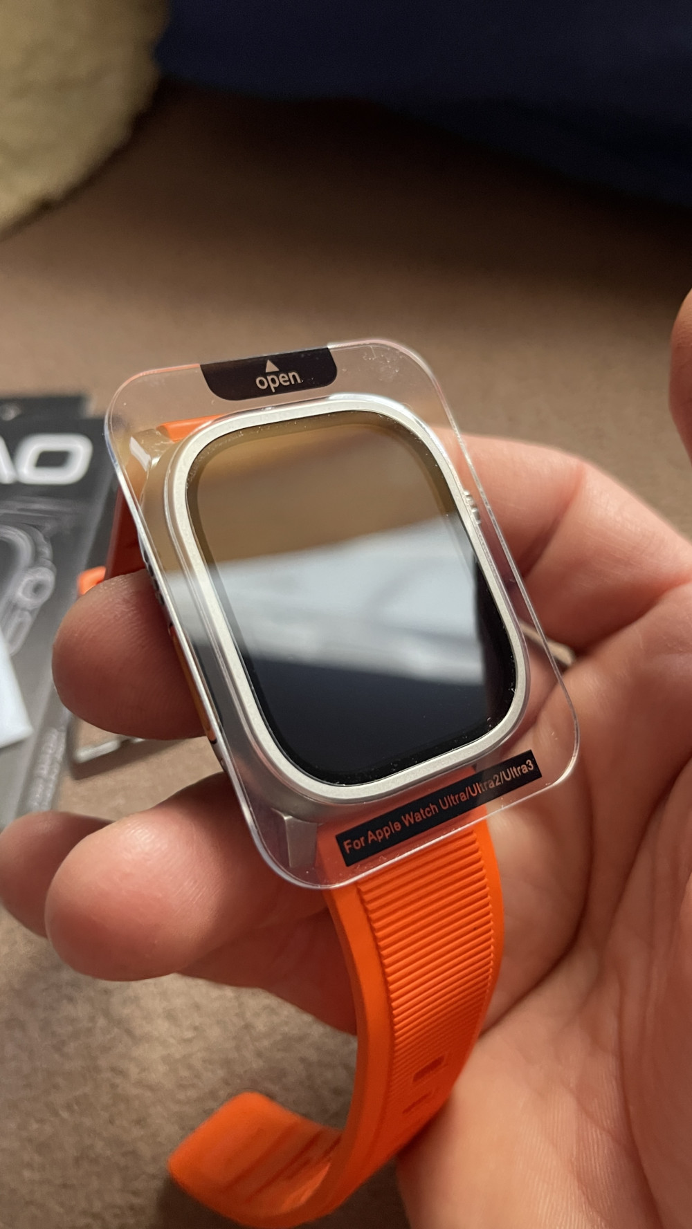   Apple Watch Ultra üvegfólia applikátorral - titánszürke (49MM)

